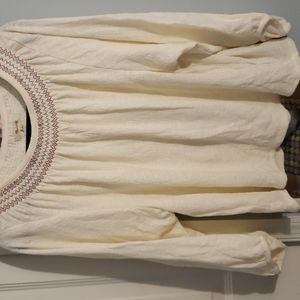 Madewell peasant style top. Sz L